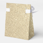 Luxe Gouden Glitter & Glans Monogram Bedankdoosjes (Achterkant)