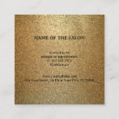 Luxe Gouden Glitter Kortingskaartje (Achterkant)
