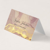 Luxe Gouden Glitter  Make-up Artiest Auto Visitekaartje (Voorkant)