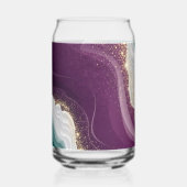 Luxe Gouden Glitter Marmer Patroon Blikvorm Glas (Links)