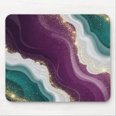 Luxe Gouden Glitter Marmer Patroon Muismat (Voorkant)