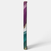 Luxe Gouden Glitter Marmer Patroon Samsung Galaxy Hoesje (Linkerkant)