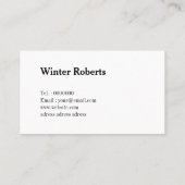 Luxe gouden glitter marmer visitekaartje (Achterkant)