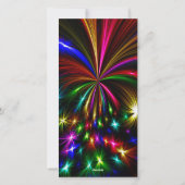 Luxe Gouden Glitter Nieuwjaarsfeest Uitnodiging (Achterkant)