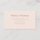 Luxe Gouden Glitter Romantisch Roze Bokeh Visitekaartje (Achterkant)