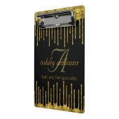 Luxe gouden glitter salon klembord (Angled2)