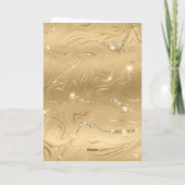 Luxe Gouden Glitter Sneeuwvlok Diamant Kaart (Achterkant)
