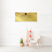 Luxe Gouden Glitter Spandoek (Insitu)