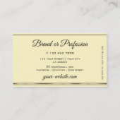 Luxe Gouden Glitter Sparkle Stars Beige Golden Visitekaartje (Achterkant)