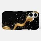 Luxe Gouden Glitter Stof Abstracte Kunst Case-Mate iPhone Case (Achterkant (horizontaal))