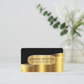 Luxe Gouden Golf Boutique CEO Visitekaartje (Staand voorkant)