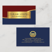 Luxe Gouden Golf Laag CEO Baas Visitekaartje (Voorkant / Achterkant)