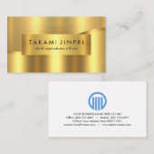 Luxe Gouden Golf Laag CEO Baas Visitekaartje (Voorkant / Achterkant)