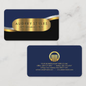 Luxe Gouden Golf Laag CEO Baas Visitekaartje (Voorkant / Achterkant)