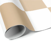 Luxe Gouden Gradiënt Wit Geruit – Elegant  Cadeaupapier (Rol Hoek)