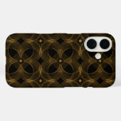 Luxe Gouden Guilloché Naadloos Patroon Case-Mate iPhone Case (Achterkant (horizontaal))