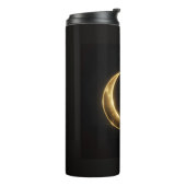 Luxe Gouden Halve Maan Eid Mubarak Fles Moderne Is (Gedraaid links)