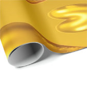 Luxe Gouden Harten Wrapping Paper Roll Cadeaupapier (Rol Hoek)