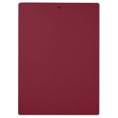 Luxe Gouden Initiaal Monogram Burgundyrood Klembord (Achterkant)