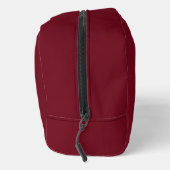 Luxe Gouden Initiaal Monogram Diep Bordeauxrood Toilettasje (Rechts)