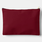Luxe Gouden Initiële Monogram Burgundyrood Etui (Achterkant)
