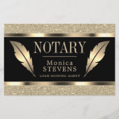 Luxe gouden inktveren flyer (Voorkant)