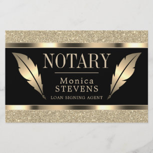 Luxe gouden inktveren flyer