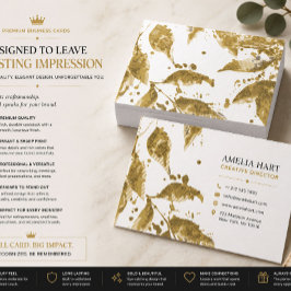 Luxe Gouden Kangoeroe Wildlife Visitekaartje