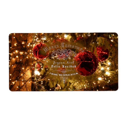 Luxe Gouden Kerstmis - Label (Voorkant)