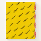 Luxe Gouden Kleur - Chique Initiaal Naam monogram Notitieboek (Achterkant)
