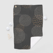 Luxe gouden kleuren Aesthetisch design Golfhanddoek (Insitu)