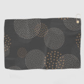 Luxe gouden kleuren Aesthetisch design Golfhanddoek (Horizontaal)