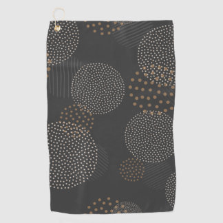 Luxe gouden kleuren Aesthetisch design Golfhanddoek