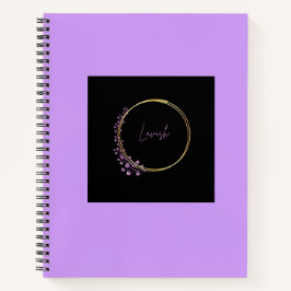 Luxe Gouden Krans Paarse Spiraal Notitieboek Journ
