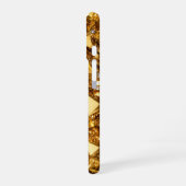 Luxe Gouden Kristal iPhone 16 Kunst Case Design Hoesje (Linkerkant)