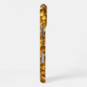 Luxe Gouden Kristal iPhone 16 Pro Max Kunst Case Hoesje (Rechterkant)