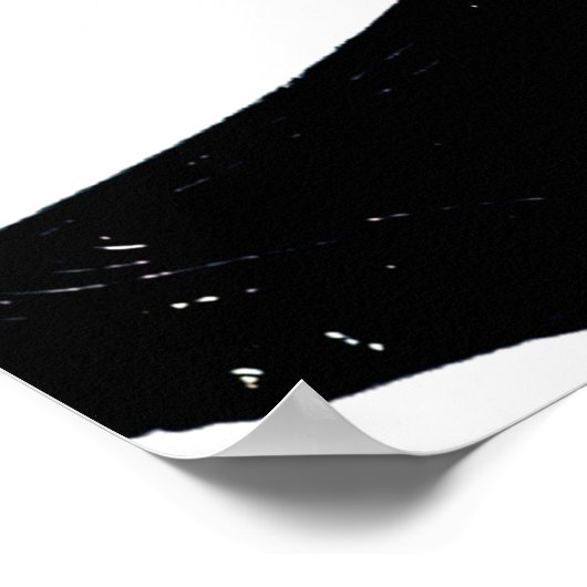 Luxe gouden kunst: Abstracte zwarte lijn. Poster (Hoek)