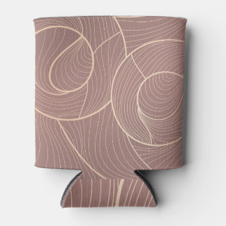 Luxe gouden lijnen patroon achtergrond blikjeskoeler