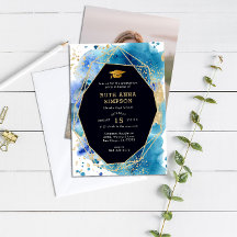 Luxe gouden Lijst gepersonaliseerde foto Afstudere