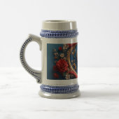 Luxe gouden lijst met parels bierpul (Links)