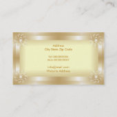 Luxe gouden Lijsten Visitekaartjes (Achterkant)