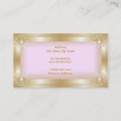 Luxe gouden Lijsten Visitekaartjes (Achterkant)