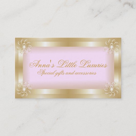 Luxe gouden Lijsten Visitekaartjes (Voorkant)