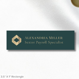 Luxe Gouden Logo Naamplaatje