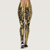 Luxe gouden look leggings (Achterkant)