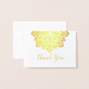 Luxe gouden Lotus Design Mandala Folie Kaarten