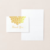 Luxe gouden Lotus Design Mandala Folie Kaarten (Display)