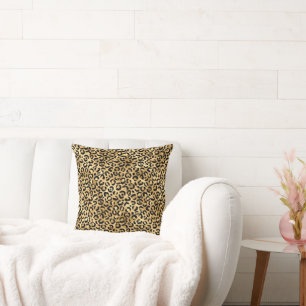 Luxe Gouden Luipaard Print-Cosy Glam Animal Patter Kussen