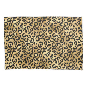 Luxe Gouden Luipaard Print-Cosy Glam Animal Patter Kussensloop