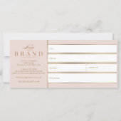 Luxe Gouden Make-up Schoonheidsborstel Cadeaubon (Achterkant)